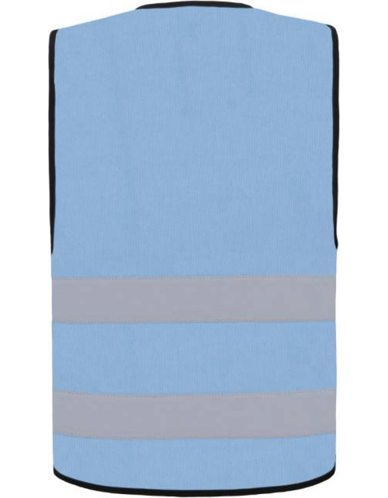 Vestă de lucru cu fermoar și elemente reflectorizante